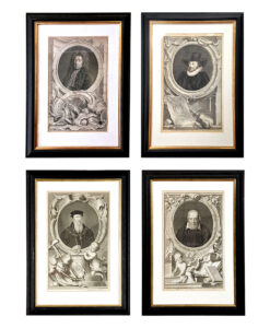 Set of Four 18th Century Dutch Prints of British Noblemen, by Jacobus Houbraken