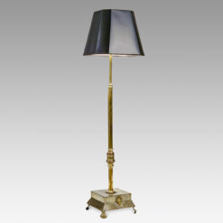 0100 Late 19th Century Brass Standing Lamp