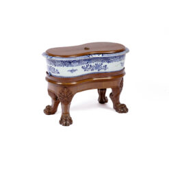 2245-19th Century English Export Blue and White Bidet