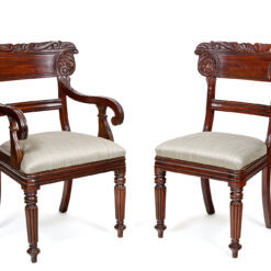 2323 Set of Eight William IV Mahogany Dining Chairs
