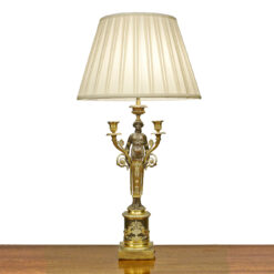 2365 - Swedish Neoclassical Ormolu and Patinated Bronze Candelabra