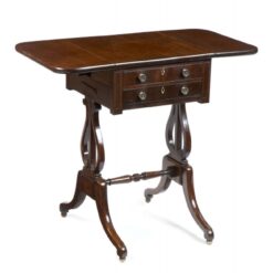 2517-19th Century Mahogany Drop Leaf End Table