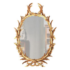 2989 - George III Chippendale Carved Giltwood Mirror, after a Design by John Linnell