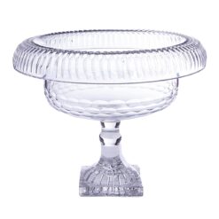 2994 - 18th Century Georgian Decorative Cut Glass Footed Bowl
