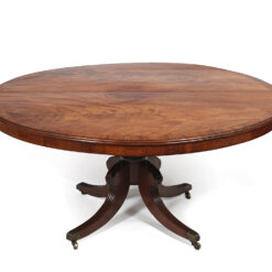 3021 - Circular Regency Mahogany Pedestal Dining Table