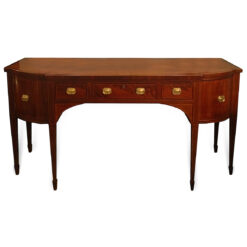 3034 - English Georgian Neoclassical Inlaid Mahogany Sideboard