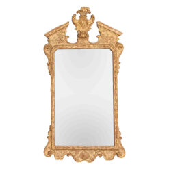18th Century Irish Georgian Gilt Broken Pediment Mirror