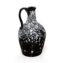 18th Century Nailsea Black and White Spotted Glass Jug