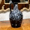18th Century Nailsea Black and White Spotted Glass Jug