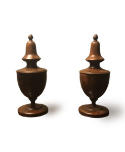 Pair of Early 19th Century English Turned Treen Boxes