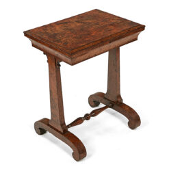 19th Century Burr Elm Work Table