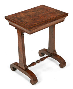 19th Century Burr Elm Work Table