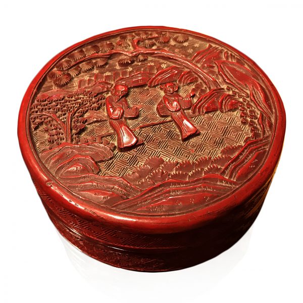 3057-Chinese Cinnabar Box
