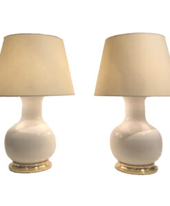 Pair of Christopher Spitzmiller Clear Glaze "William" Lamps