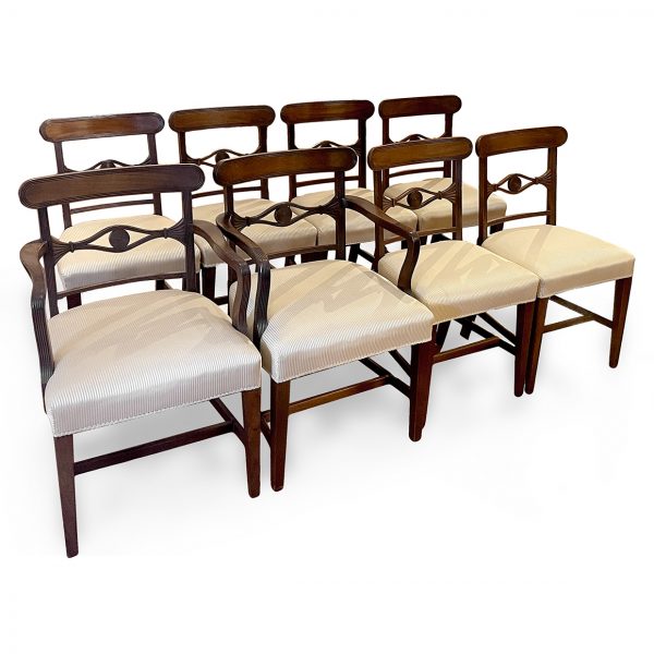 Set of Eight Gillows Regency Mahogany Dining Chairs