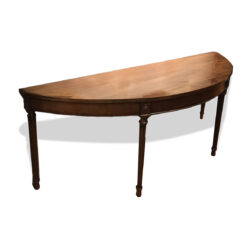 18th Century Irish George III Demilune Console Table