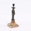 5914 - Early 19th Century Bronze Figural Candlestick