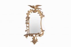 18th Century Carved Giltwood Looking Glass
