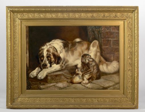 19th Century Painting, 'Animal Scene' - William Hunt