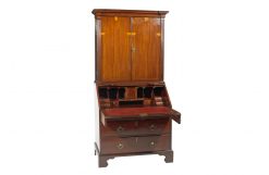 Early 19th Century George III Mahogany Bureau Bookcase