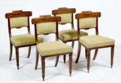 Early 19th Century Set of Ten Regency Mahogany Dining Chairs