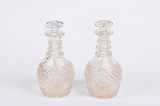 8021 - Early 19th Century Regency Cutglass Pair of Decanters