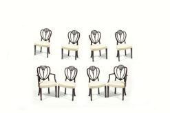 8038 - Early 19th Century Set of Eight Hepplewhite Dining Chairs