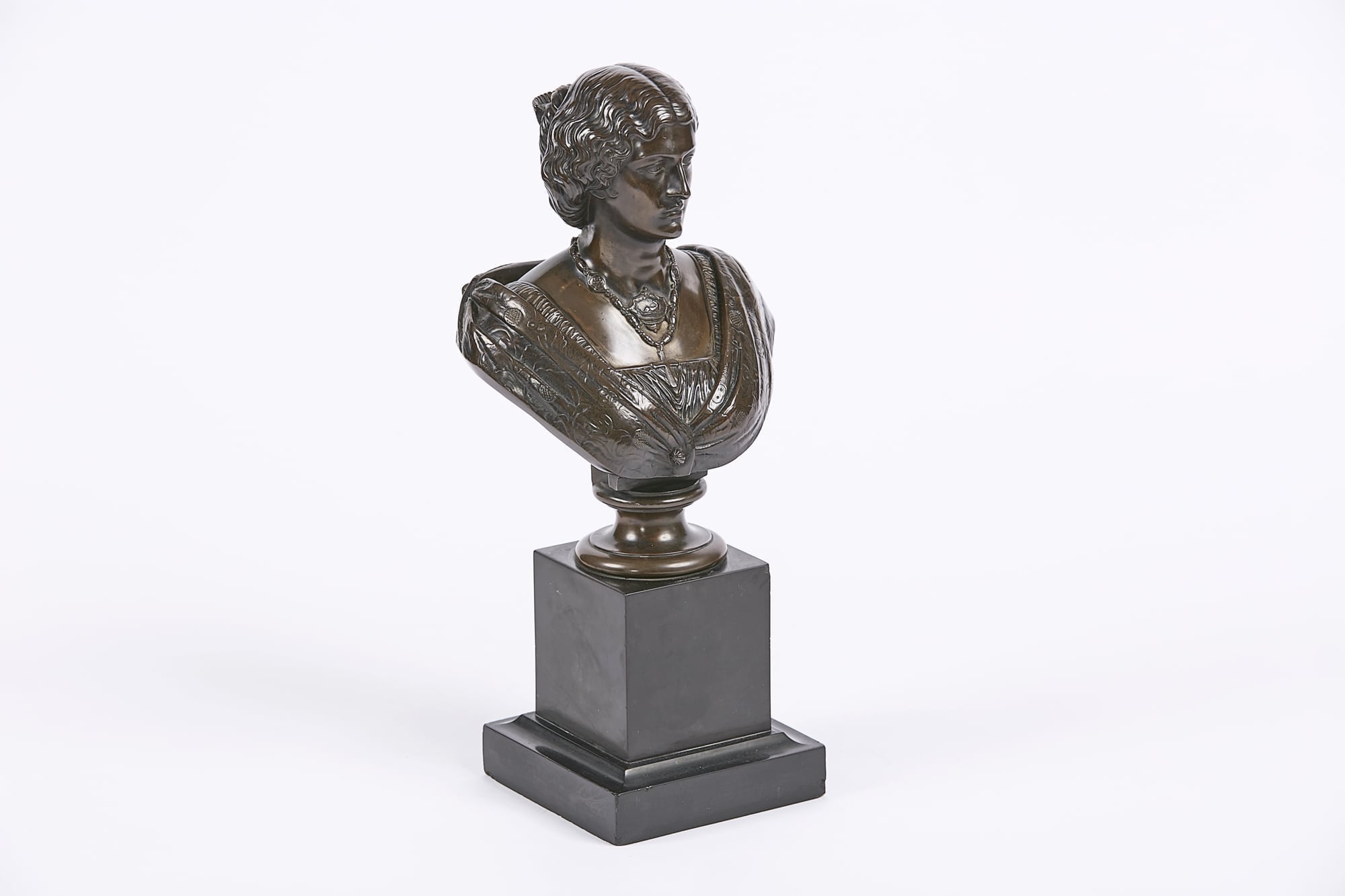 8391 - 19th Century Bronze Bust of Empress Eugenie, by Auguste Cle?singer, (French, 1814-1883), Signed
