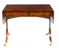 Early 18th Century Regency Plum Pudding Sofa Table