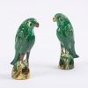 9189 - Early 19th Century Pair of Ceramic Incense Burners in the Form of Parrots