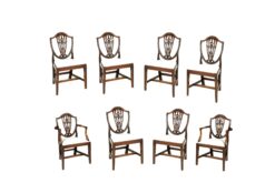 9369 - Early 19th Century Set of Eight Dining Chairs after George Hepplewhite