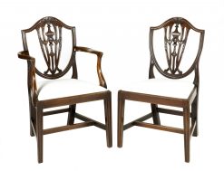 Early 19th Century Set of Eight Hepplewhite Chairs