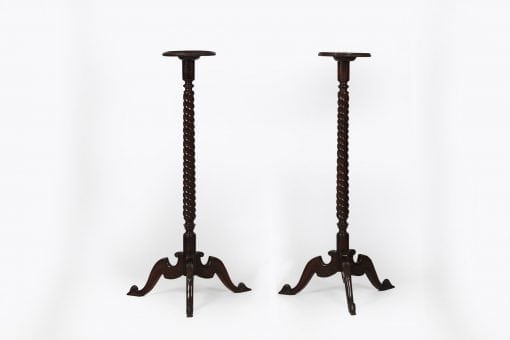 Early 19th Century George III Pair of Mahogany Torchères