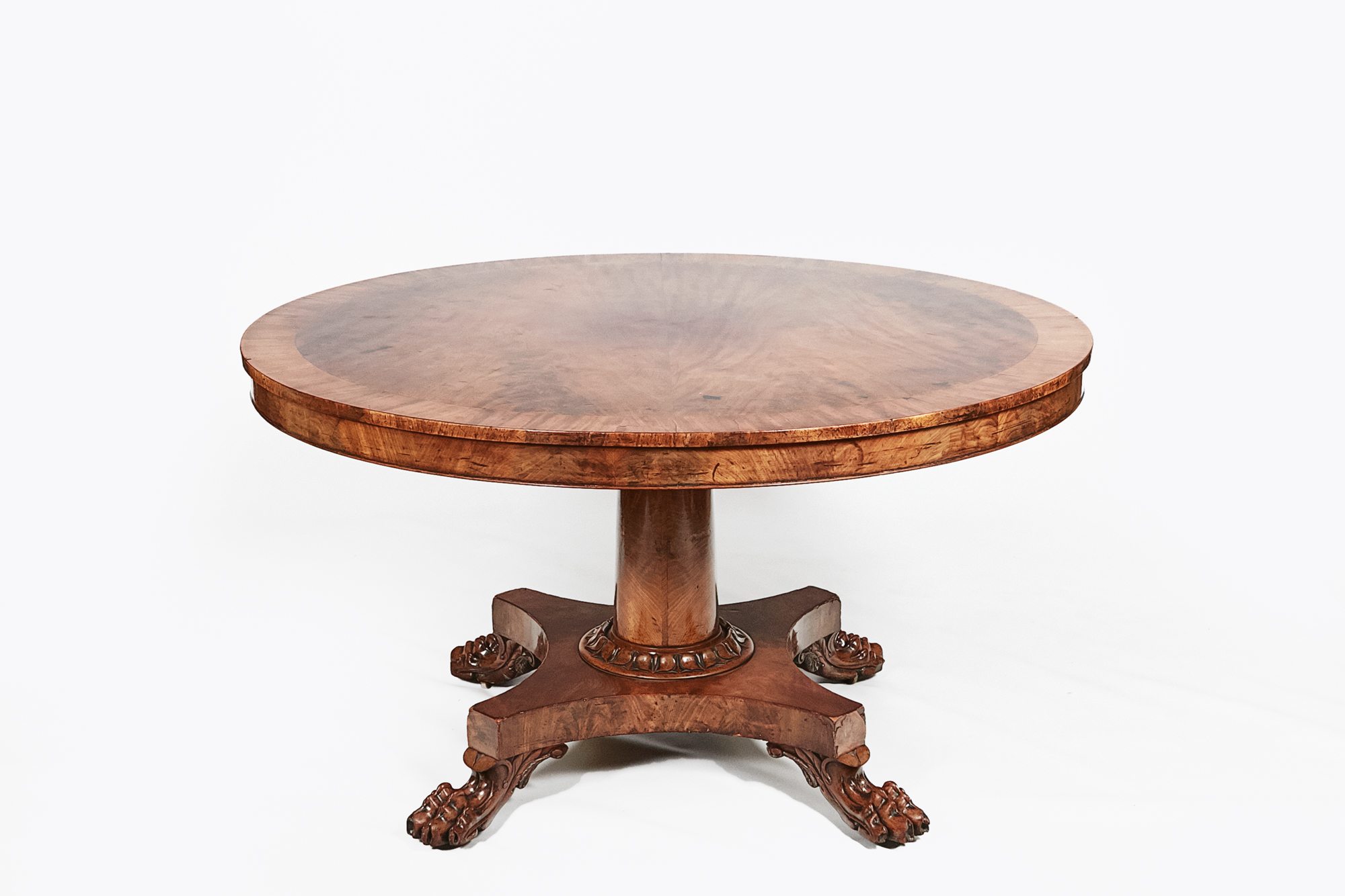 19th Century William IV Tilt Top Mahogany Dining Table