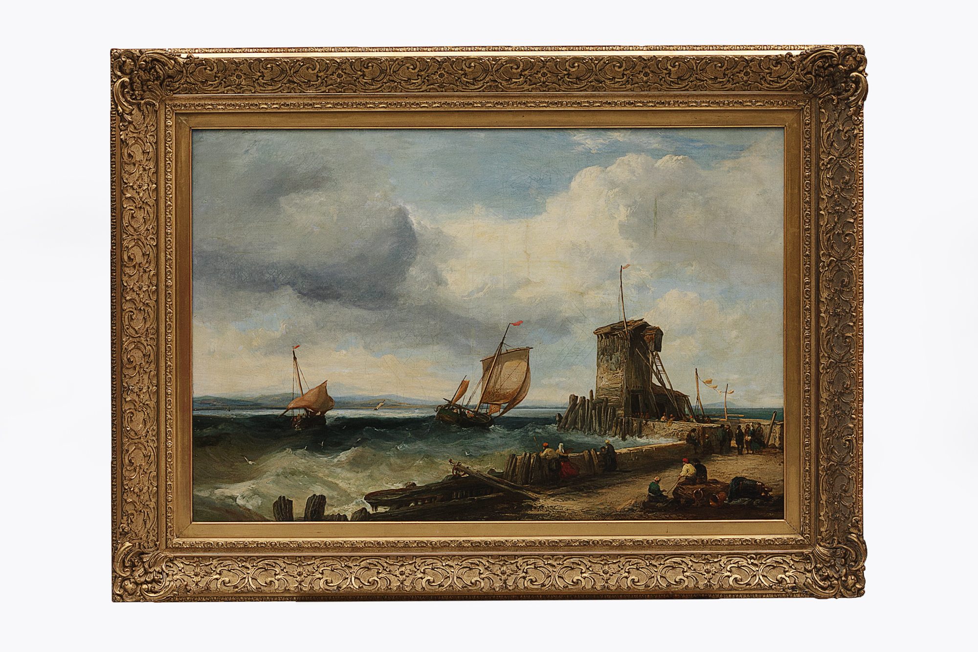 'Harbour Scene' James Webb (1825-1895)