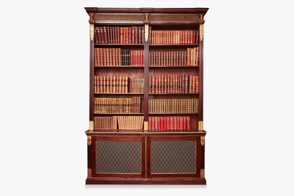 Early 19th Century Regency Mahogany Open Bookcase