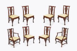 10099 - 19th Century Set of Eight Dining Chairs after Thomas Chippendale