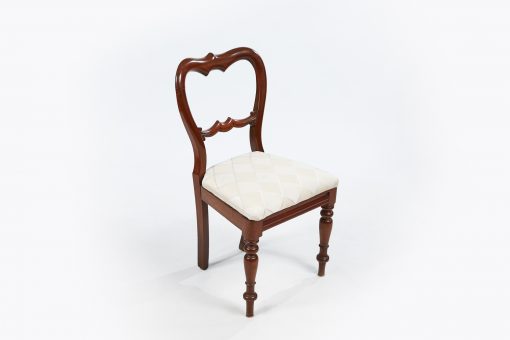 19th Century Set of Six Full Balloon Back Dining Chairs