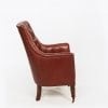 9841 - Pair of Buttoned Leather Library Armchairs