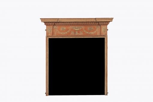 10153 - 18th Century Georgian Neoclassical Pine and Gesso Fire Surround after Adams
