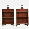 10214 - Early 19th Century William IV Pair of Hanging Wall Shelves after Chippendale