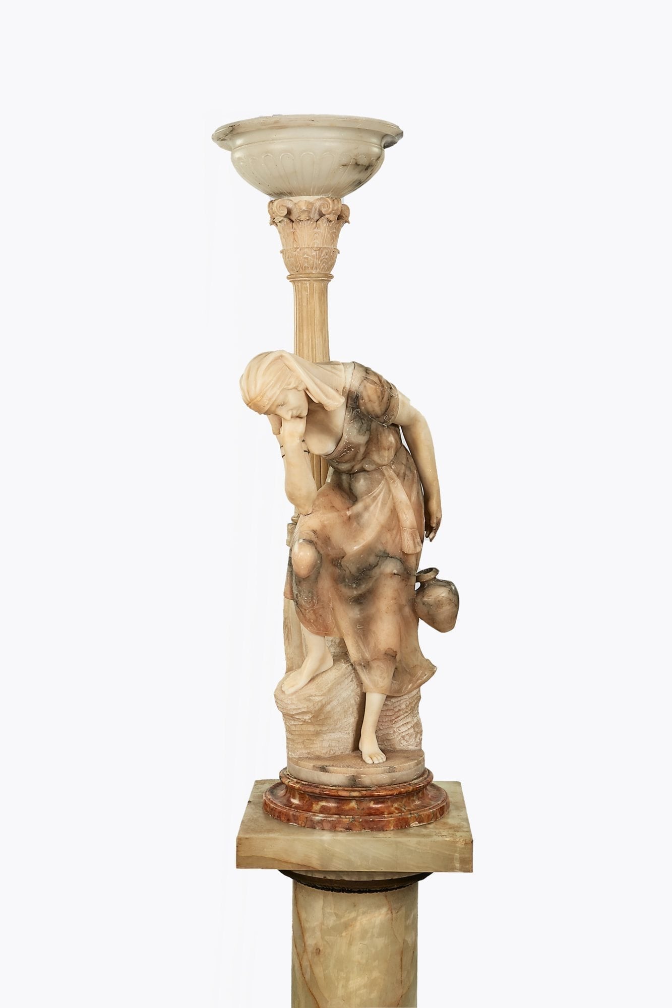 10250 - Late 19th Century Italian Carved Marble and ...