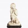 10277 - 18th Century Italian Statuary White Marble Figural Sculpture