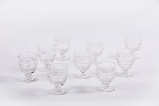 10187 - 18th Century George III Set of Nine Cut Glass Rummers