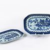 10169 - Mid 18th Century Qianlong Qung Dynasty Pair of Nanjing Porcelain Platters