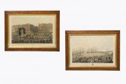 10399 - Early 19th Century Pair of Engravings 'George IV Visiting Dublin'