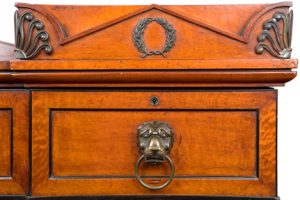 7677 - Early 19th Century Regency Plum Pudding Mahogany Sideboard after Thomas Hope