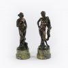 10428 - 19th Century Neoclassical Pair of Figural Bronzes
