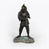 10442 - 19th Century Bronze Figural Sculpture of a Japanese Fisherman