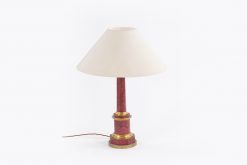10473 - Early 20th Century Simulated Porphery Column Lamp
